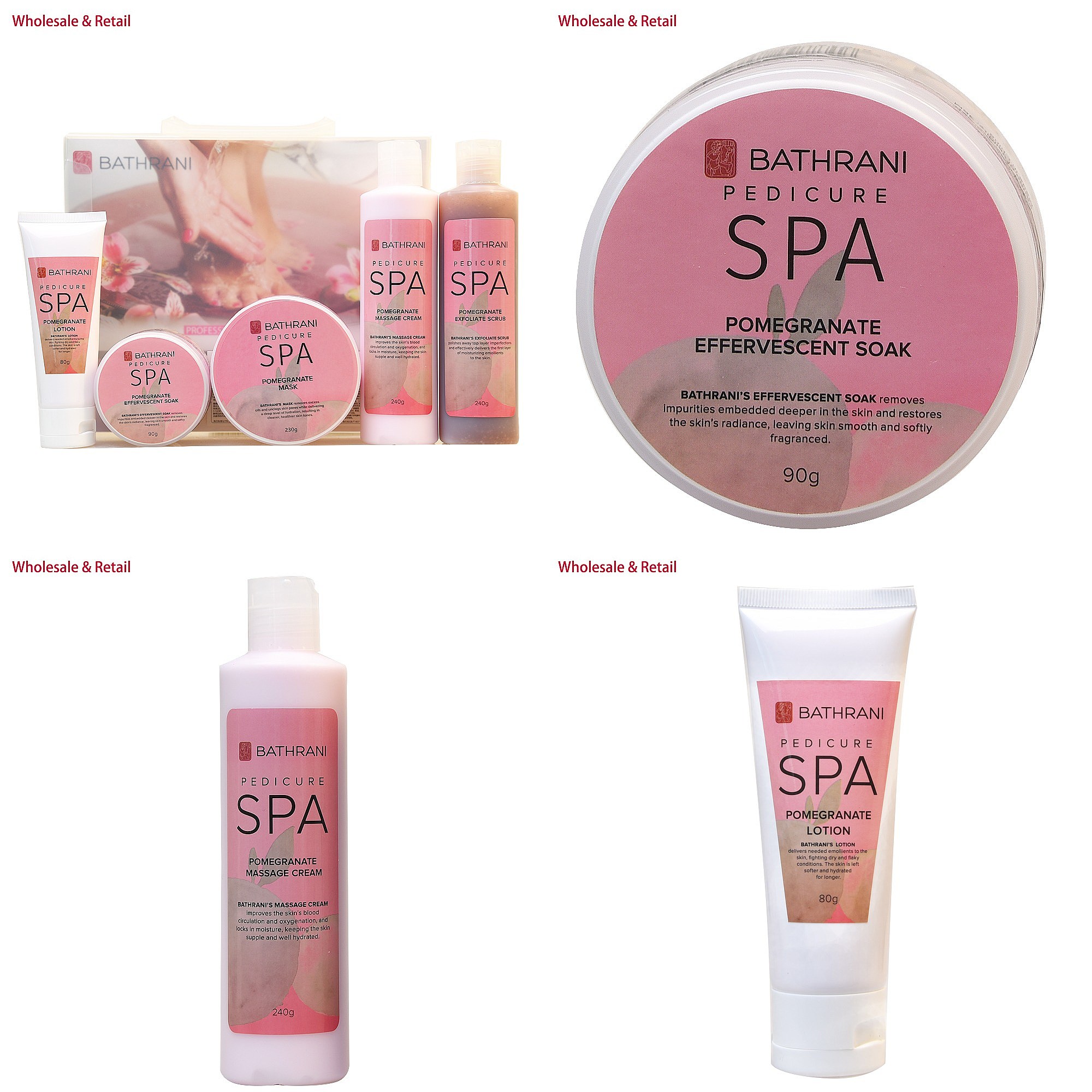 Luxury Skincare & Spa - Kit de pédicure spa, système de